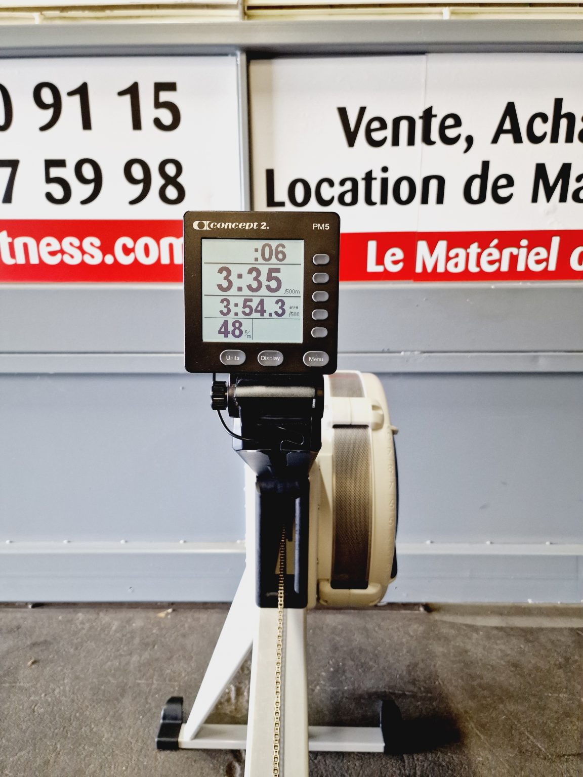 Poignée De Rameur Compatible Concept 2 Model D/E Et Powerfun 500/550 - Longueur 50,5 Cm